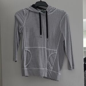 Ralph Lauren Black and White Striped Top Used Excellent Condition Size M